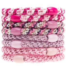 Pack of 8 Girls Hair Bobbles Elastic Bands Hair Bands Elastic Style 12