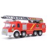 Mini Simulation Aerial Ladder Truck Model Vehicle Fire Fighting Car
