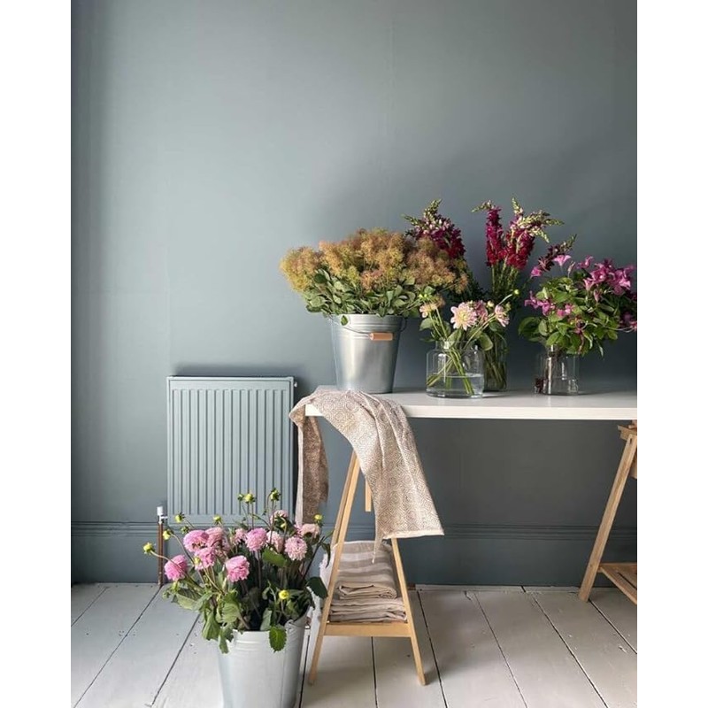 Annie Sloan Satin Paint (Cambrian Blue, 25 Fl Oz/750 mL).