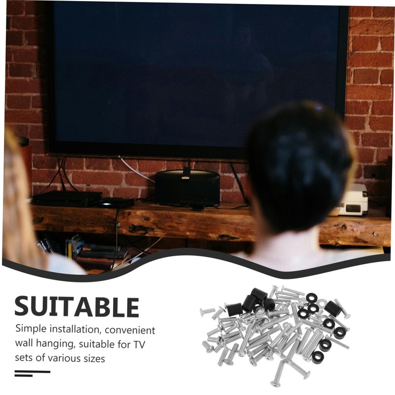 iplusmile 88pcs Tv Mount Screw Kit Heavy Duty Wall Installation