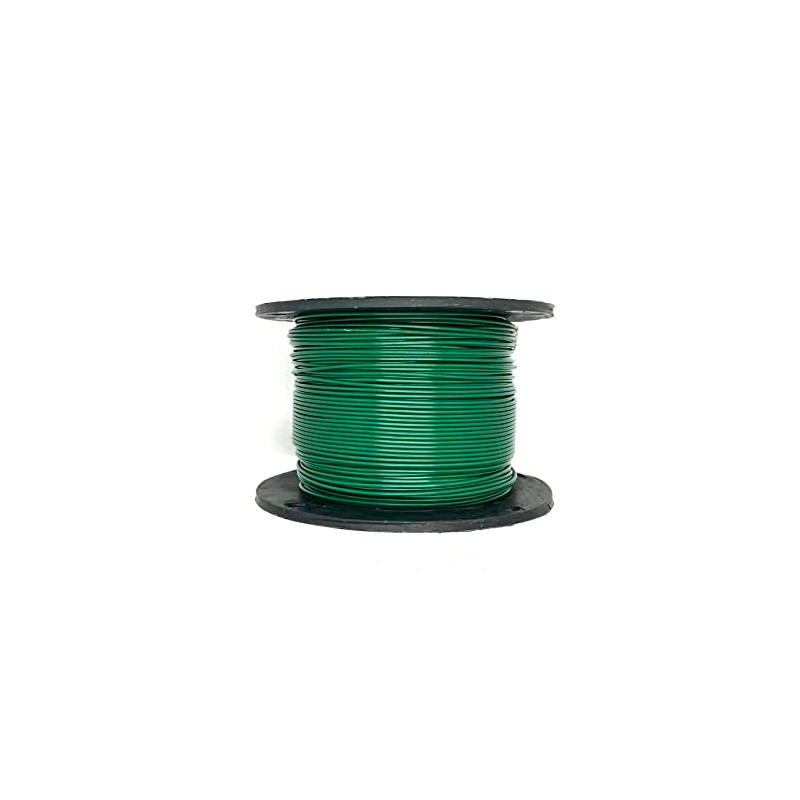1/16" Coated to 3/32" Diameter, 7x7 Construction, Green Vinyl Coated
