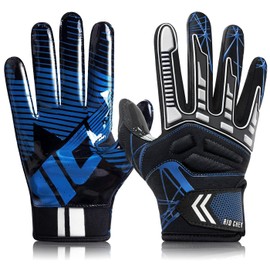 RID CHEN Football Gloves and Adult Football Receiver Gloves,Tacky Grip Skin Tight Adult Football Gloves and Enhanced Performance Football Gloves for Men and Women