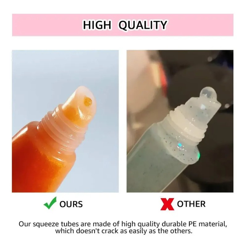 Contenedor Envase Tubos Vacios Lip Gloss 10ml Por 50 Piezas