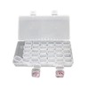 GSHLLO 35 Grids Clear Plastic Bead Storage Boxes Diamond Painting