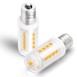 2W C7 E12 LED Salt Lamp Replacement Bulb 300lm Warm White 2700K 120V E12 Candelabra Base for 25W-40W Himalayan Salt Lamp Night Light Chandelier Christmas Lighting Dryer Refrigerators Bulb, 2 Pack