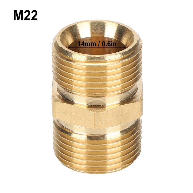 HEEPDD High Pressure Sprayer Adapter Brass M22 Metric Male Thread