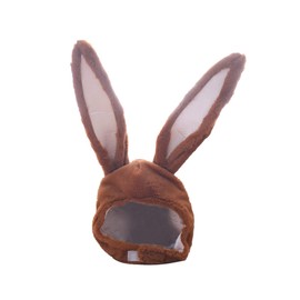 Garneck Funny Rabbit Ears Hat with Brown Plush Ears - Perfect for Carnival - Easter - Birthday Parties and Photo Shoots - Comfortable Headband for Unforgettable Cosplay Moments