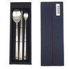 Korean Chopsticks Spoon 1 Set - METAL STAINLESS STEEL and