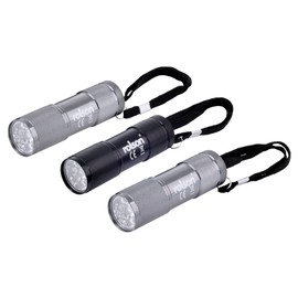Rolson 61760 3 pc 9 LED Aluminium Torch