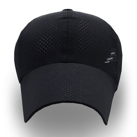 ONE LIMITATION CP026 Cap, Mesh Hat, Stylish, Sports, Running, Men's, Women's, 01. Black