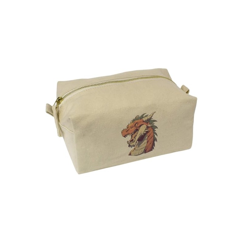'Dragon Portrait' Canvas Wash Bag/Makeup Case (CS00044451)