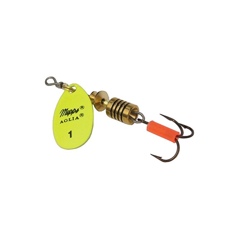 Mepps Aglia spinner fluorescent yellow. 1 3.5 g.