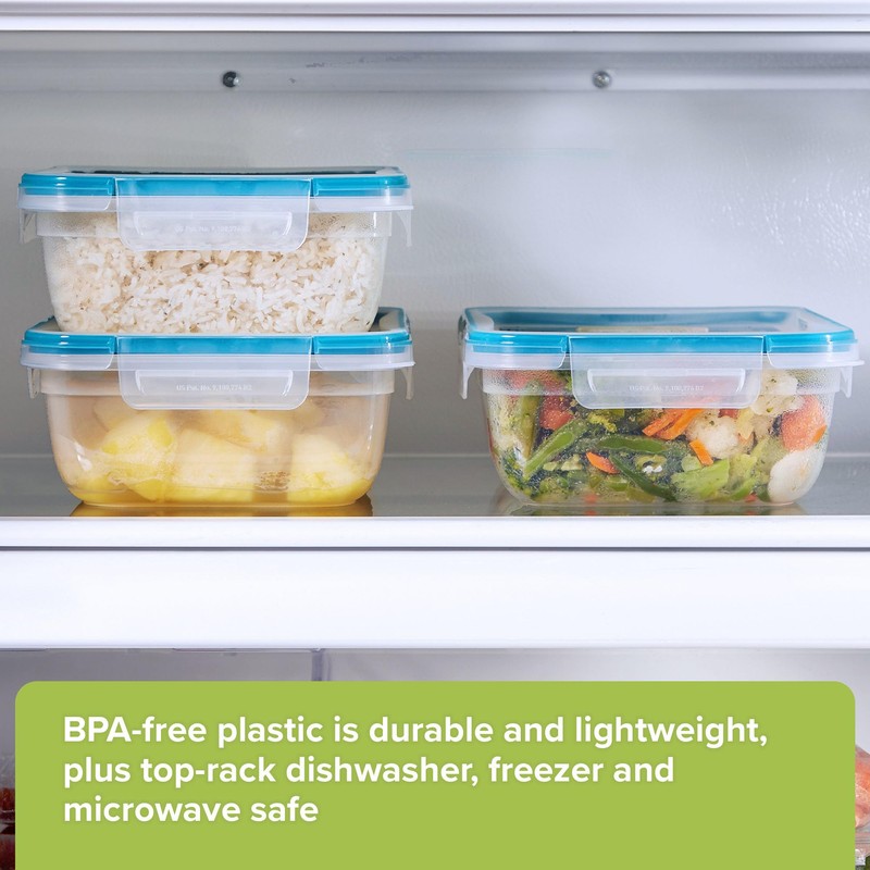 Snapware Total Solution 3-Pack (8.5-Cup) Plastic Food Storage Containers Set,