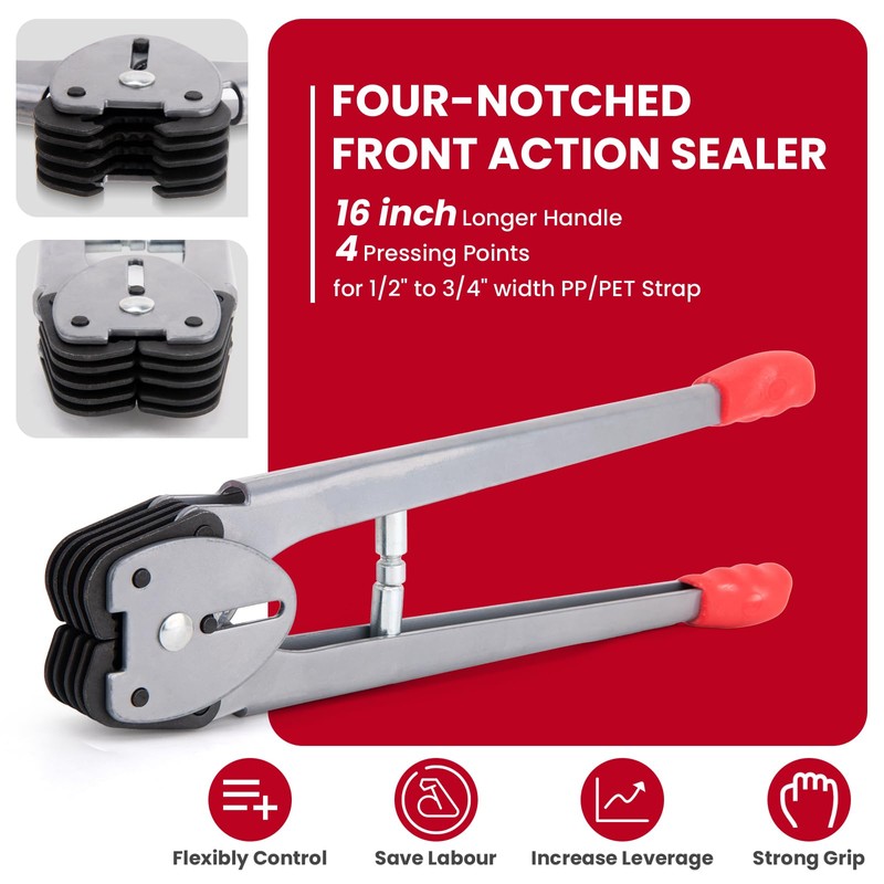 Banding Strapping Kit, Pallet Strapping Kit with Tensioner & Sealer