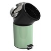 MSV Basil Green Cosmetic Bin Pedal Bin 3 Litres with