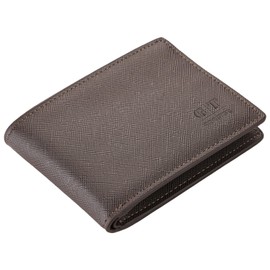 Gostwo Slim Wallet for Men Minimalist Leather ID Window Front Pocket Bifold Wallet