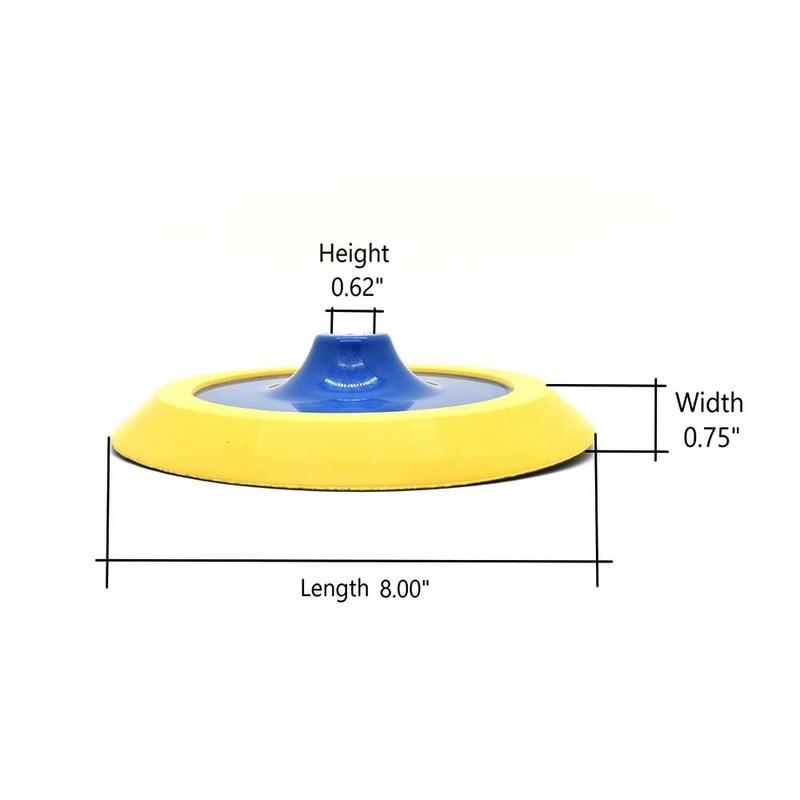 RSP64 8 Inch- 5/8 Inch-11 UNC PSA Adhesive Polisher Pad