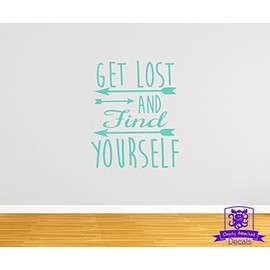 Overly Attached Decals Get Lost and Find Yourself Wall Home Decor Vinyl Decal - 24" Mint