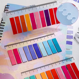 Newplenty 1600Pcs Sticky Tabs Book Tabs for Annotating Books,Transparent Sticky Notes, Multi-Colored Book Marks for Reading,Writable and Repositionable Page Marks Annotation Tabs (1600)