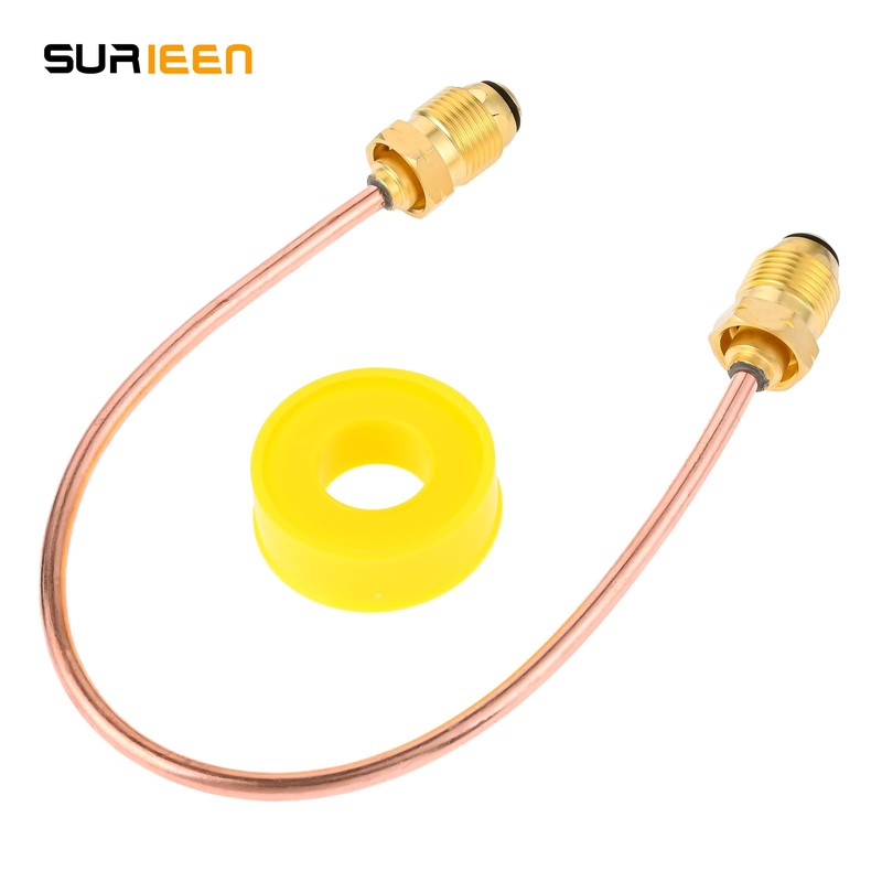 SURIEEN Propane Regulator Copper Pigtail POL x POL 15 Inch,
