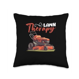 Hobby Gardener Lawn Therapy Landscape Gardener Lawn Care Throw Pillow