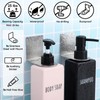 Segbeauty 3Pcs Adhesive Bottle Holder, Stainless Shampoo Bottle Holder, Dia