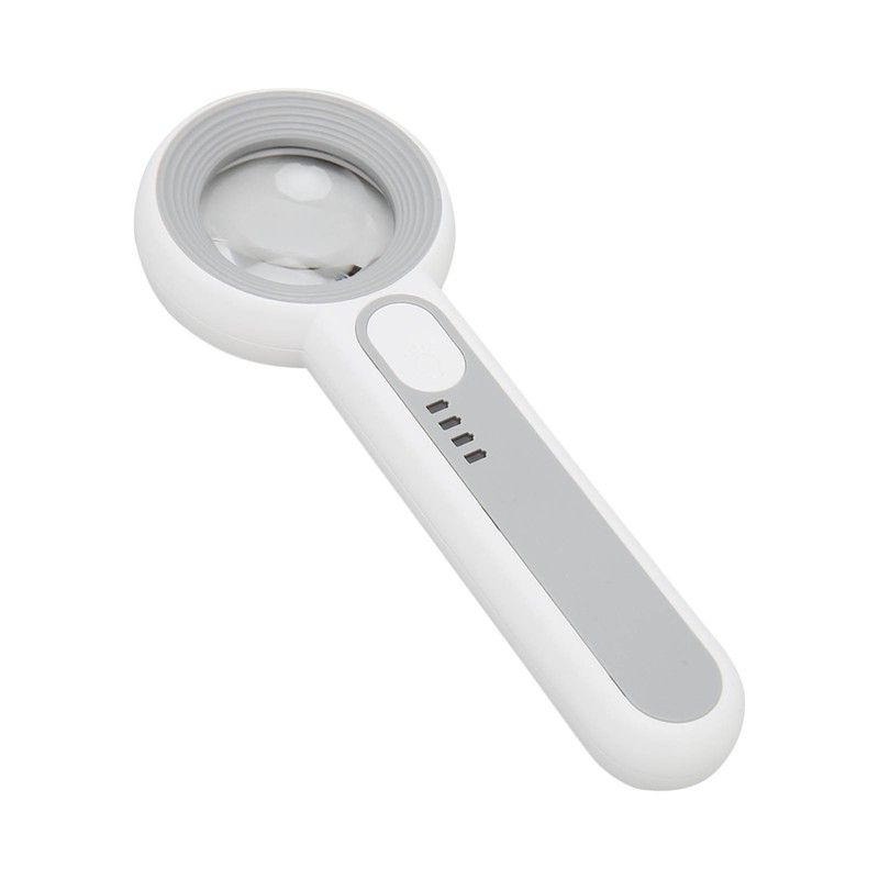 Magnifying Glass 11X Rechargeable 3 Levels Brightness Portable Handheld Magnifier