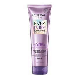 L'Oreal Paris, Shampoo Con Flor De Loto Ever Pure Volume, Aporta Volumen Y Deja Manejable El Pelo, Para Todo Tipo De Pelo Teñido, Sin Sulfatos, 250Ml