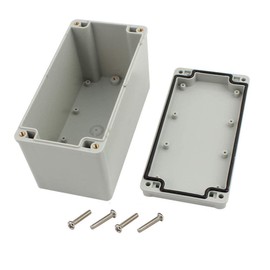 YXQ 160 x 80 x 95mm Junction Box Electrical Project IP65 Waterproof DIY ABS Power Outdoor Case Enclosure Gray (6.3 x 3.2 x 3.7 inches)