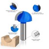 ASNOMY 1-1/2" Cutting Diameter Core Box Router Bit, 1/2 Inch