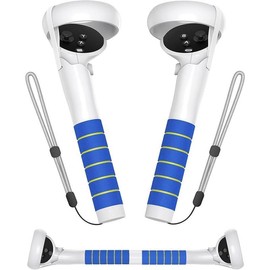 VR Game Handle Accessories Compatible with Meta/Oculus Quest 2 Hand Controllers,for Beat Saber Gorilla Tag Long Arm Extenders, Enhance VR Game Experience-Blue/Blue - Color: Blue/Blue