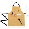igadgitz home U7240 Unisex Waxed Canvas Apron, Water-Resistant Heavy-Duty Canvas