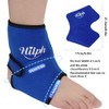 Hilph Ankle Ice Pack Wrap for Kids Women, Reusable Washable