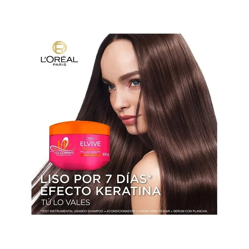 Elvive L'oréal Serum Dream Liso+mascarilla Keratina Antifriz