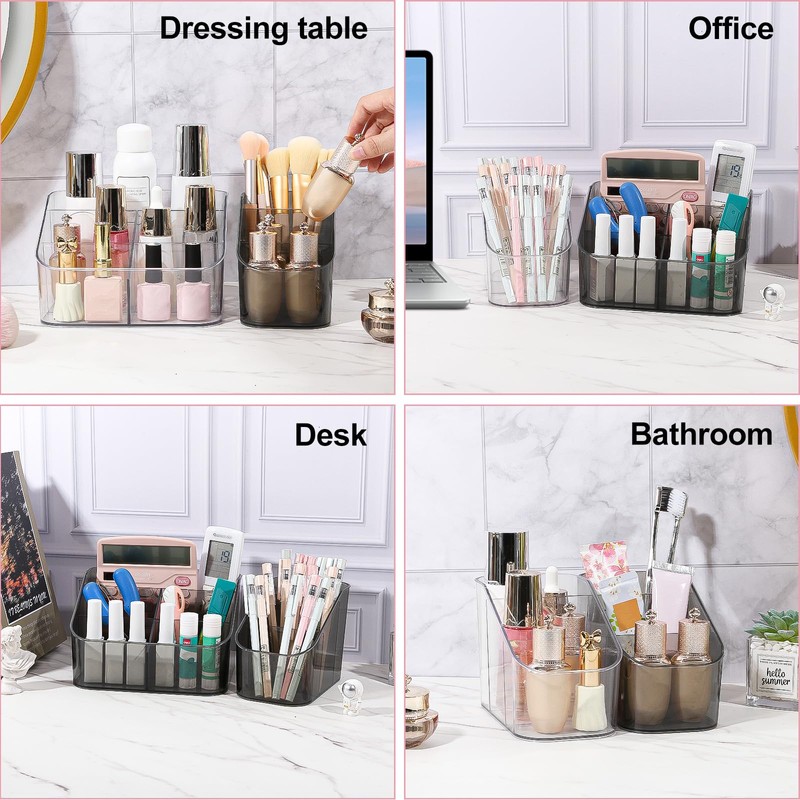 DASITON 3 Slots Makeup Brush Holder, Acrylic Make Up Brush
