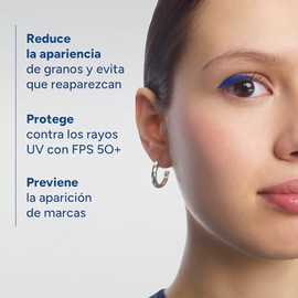 DUCRAY, Keracnyl UV Protector Solar Fluido, FPS 50+, Anti-imperfecciones, Control de Brillo y Prevención de Rebote, 50ml