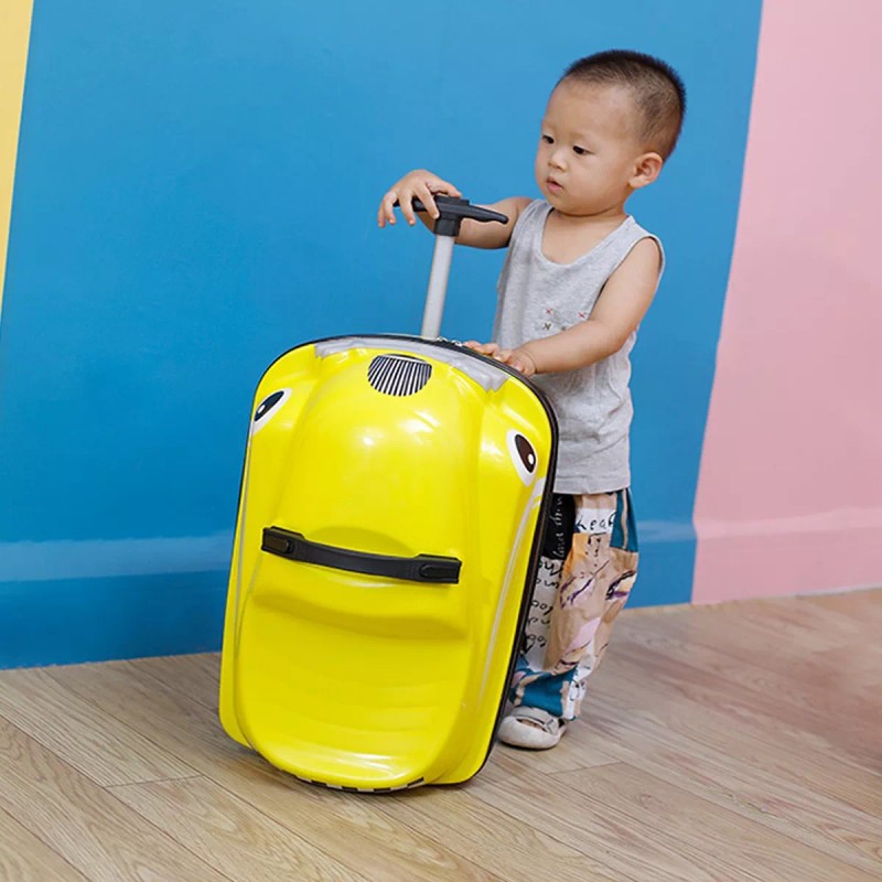 Buena Madre.mx Maleta Montar Viaje Niño 3d Carrito Giratorio Coche