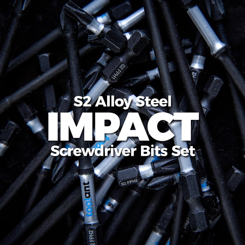 toolant TB-Fit Electrician Impact Screwdriver Bit Set, 5pcs FPH1 (PH1-SL4.5)
