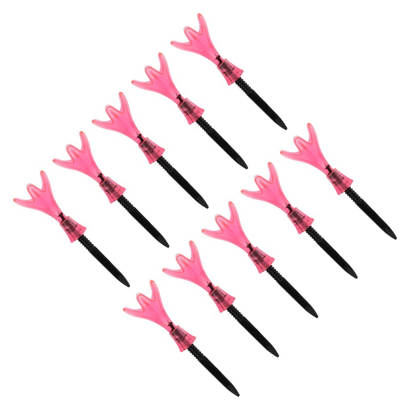 10pcs Plastic Golf Tee Ball Holder Adjustable Height Stable Practice