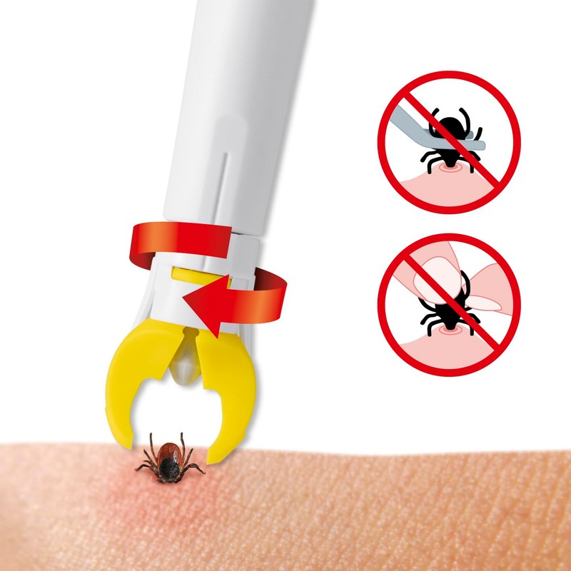 tickSAFE tick gripper with rotating gripper head for use on