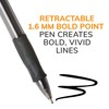 BIC Glide Bold Ballpoint Pen, Retractable, Bold 1.6 mm, Black