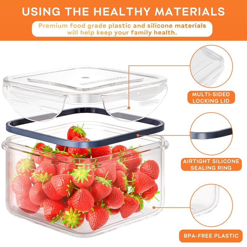 52 PCS Food Storage Containers with Lids Airtight (26 Containers
