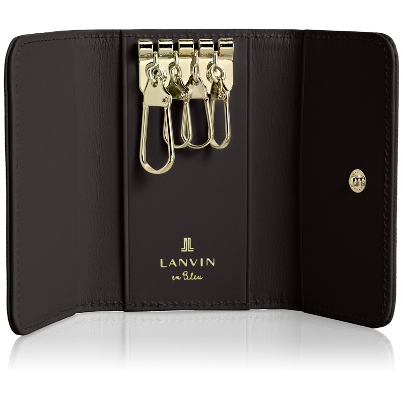 LANVIN en Bleu Luxembourg Key Case 480115 84 (Dark Navy),