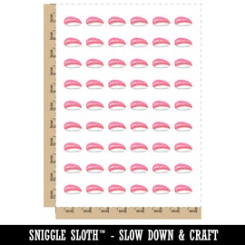 Tuna Maguro Nigiri Sushi Sashimi Temporary Tattoo Water Resistant Fake Body Art Set Collection - 54 1" Tattoos (1 Sheet)