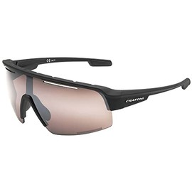 Cratoni C-MATIC COLOR+ SPORT Cycling Glasses Sports Glasses Sunglasses High-Definition Glass (Black/Silver)