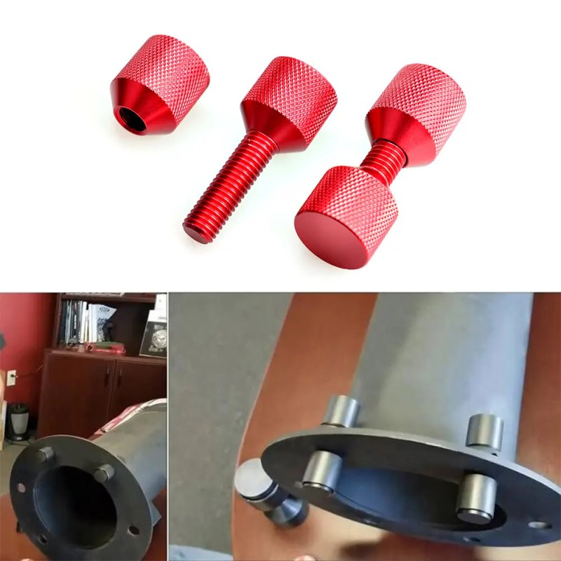 2PCS Aluminum 1-1/8inch 2 Hole Flange Alignment Pin Firm Flange
