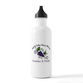 CafePress Aged Like Fine Wine Stainless Water Bottle 1 1.0L (34 oz) Stainless Steel Water Bottle