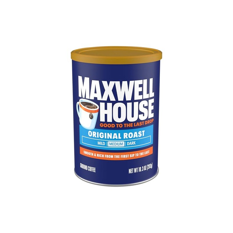Maxwell House Original Roast Ground Coffee, 10.3 oz Canister