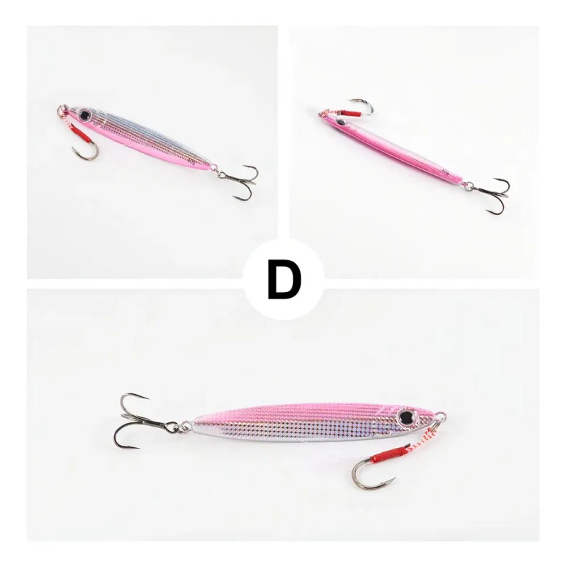 5pcs Jig 40g Señuelos Para Pescar Grante Lance Largo Mar
