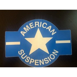 AMERICAN Suspension Performance Shocks 5.5"X4" Vinyl Logo Decal Sticker